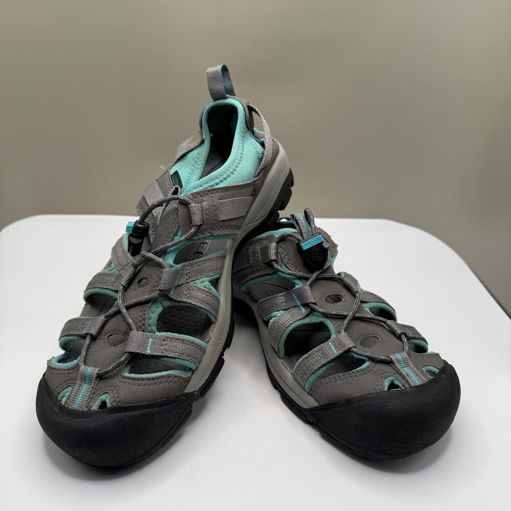 Keen Whisper Sport Walking Sandal Women's Size 10.5 Blue Teal Gray Waterproof
